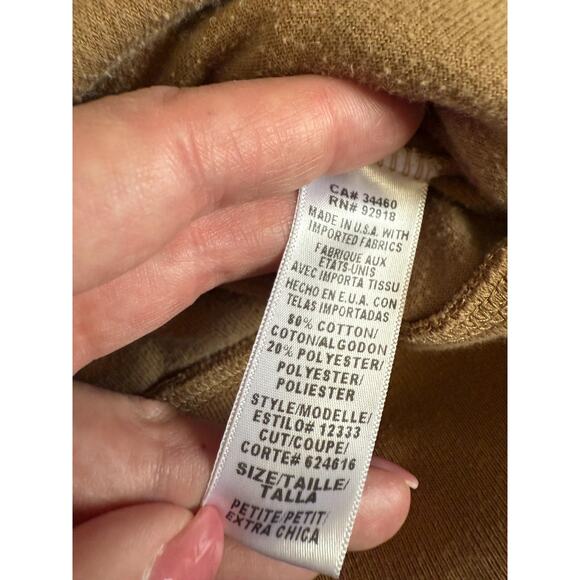 00's vintage tan velour y2k track jacket Petite XS juicy couture - Picture 8 of 8